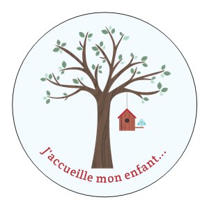 étiquette ronde JAME